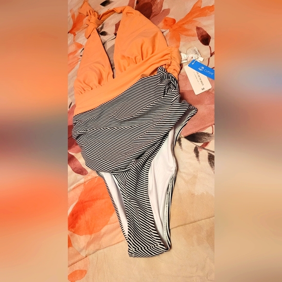 60s 70s style one piece bathing suit - Picture 1 of 1